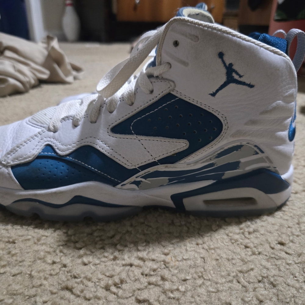 Jordan Kids High-Top Sneakers - White and Blue